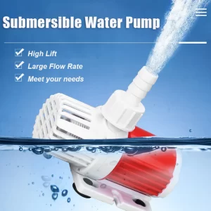 DC 12V Water Pump With 5.5DC Female Plug Brushless Submersible Pump Machine Submersible Water Pump For Aquarium Fish Tank